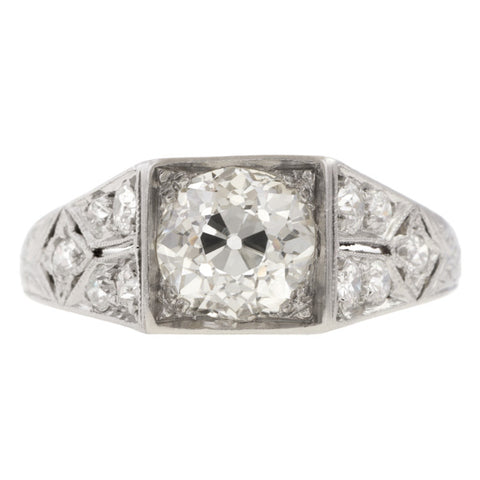 Art Deco Engagement Ring, 1.00ct. sold by Doyle and Doyle an antique and vintage jewelry boutique