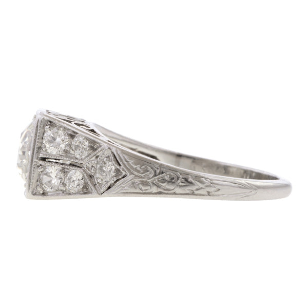 Art Deco Engagement Ring, 1.00ct. sold by Doyle and Doyle an antique and vintage jewelry boutique