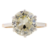 Vintage Solitaire Engagement Ring, Circular Brilliant 4.04ct. sold by Doyle and Doyle an antique and vintage jewelry boutique