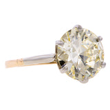 Vintage Solitaire Engagement Ring, Circular Brilliant 4.04ct. sold by Doyle and Doyle an antique and vintage jewelry boutique