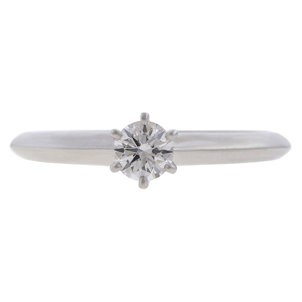 Vintage Tiffany & Co Solitaire Engagement Ring, RBC 0.25ct. sold by Doyle and Doyle an antique and vintage jewelry boutique