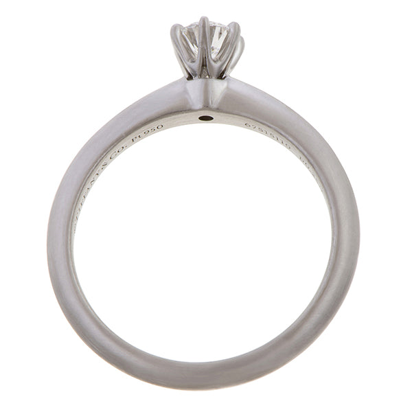 Vintage Tiffany & Co Solitaire Engagement Ring, RBC 0.25ct. sold by Doyle and Doyle an antique and vintage jewelry boutique