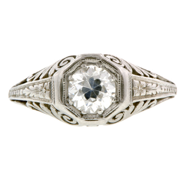 Art Deco Engagement Ring, TRB 0.60ct:: Doyle & Doyle