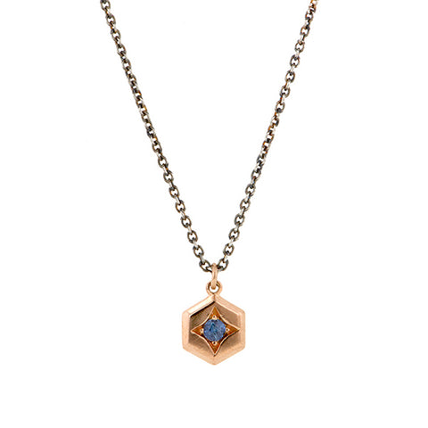 Hex Sapphire Necklace- Heirloom by Doyle & Doyle::