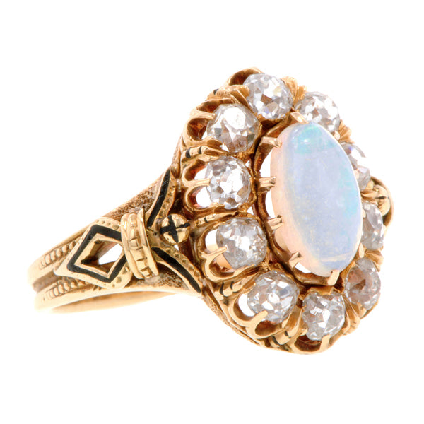 Victorian Opal & Diamond Ring:: Doyle & Doyle