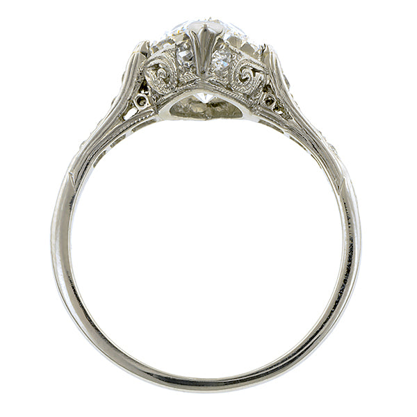 Art Deco Marquise Diamond Ring, 1.74ct