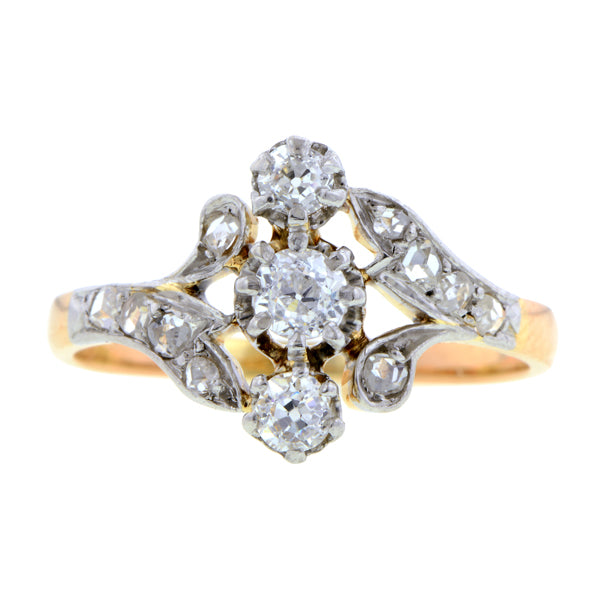 Art Nouveau Diamond Ring:: Doyle & Doyle