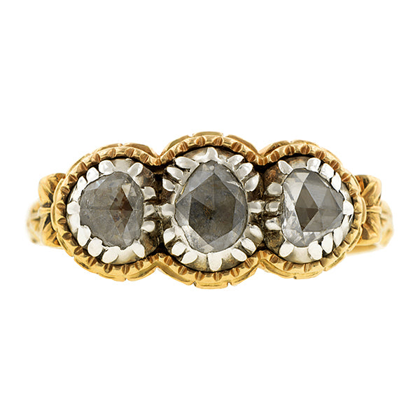 Georgian Rose Cut Diamond Ring:: Doyle & Doyle