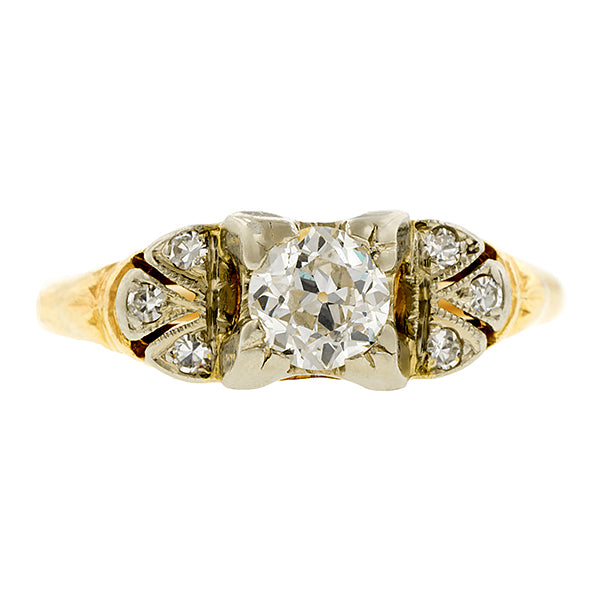 Vintage Diamond Engagement Ring, Old Euro 0.34ct:: Doyle & Doyle