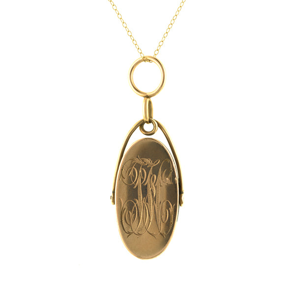 Antique Shakudo Kashira Pendant:: Doyle & Doyle