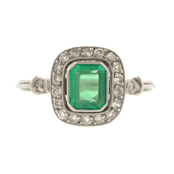 Emerald & Diamond Ring::Doyle & Doyle