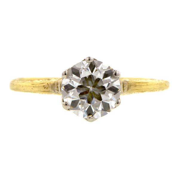 Edwardian Diamond Solitaire Engagement Ring, 1.23ct::Doyle & Doyle
