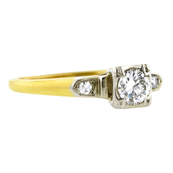 Vintage Engagement Ring RBC, 0.32ct:: Doyle & Doyle