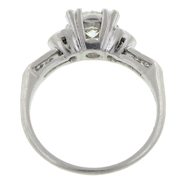 Vintage Diamond Engagement Ring, RBC 0.64ct