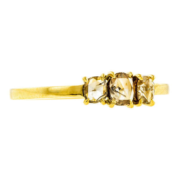 Cognac Rose Cut Diamond Ring- Heirloom by Doyle & Doyle::