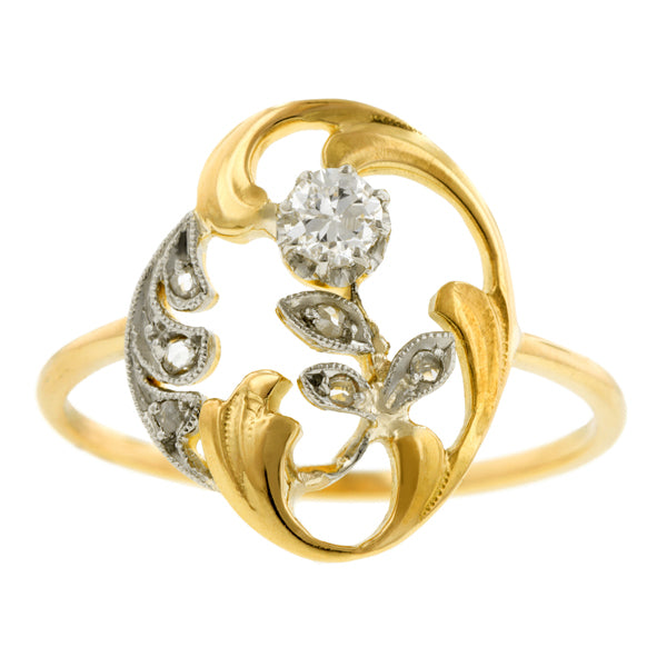 Art Nouveau Diamond Ring::Doyle & Doyle