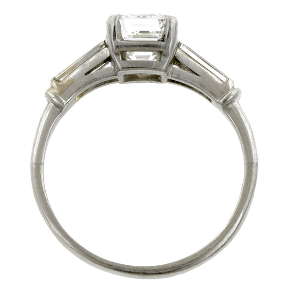 Vintage Engagement Ring, Asscher cut 1.02ct