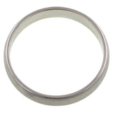 Contemporary ring: a White Gold Half Round Wedding Band 4mm sold by Doyle & Doyle vintage and antique jewelry boutique.