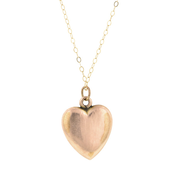 Victorian Diamond Heart Pendant::