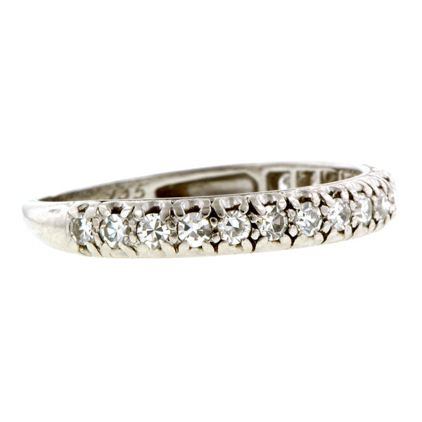 Art Deco Diamond Wedding Band:: Doyle & Doyle