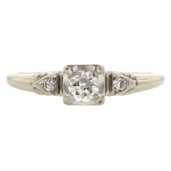 Vintage Diamond Engagement Ring, TRB 0.27ct:: Doyle & Doyle