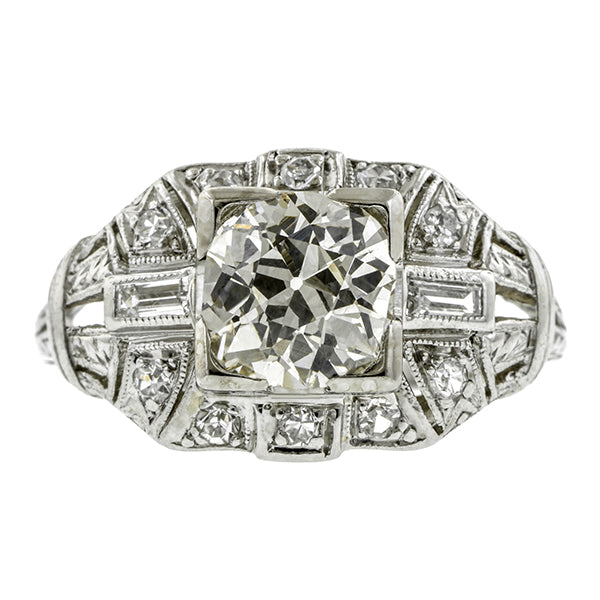 Art Deco Engagement Ring, Old Euro; 1.24ct:: Doyle & Doyle