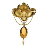 Early Victorian Garnet Pin:: Doyle & Doyle