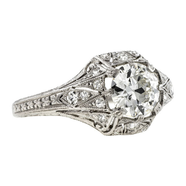 Antique Engagement Ring, RBC 1.00ct::Doyle & Doyle