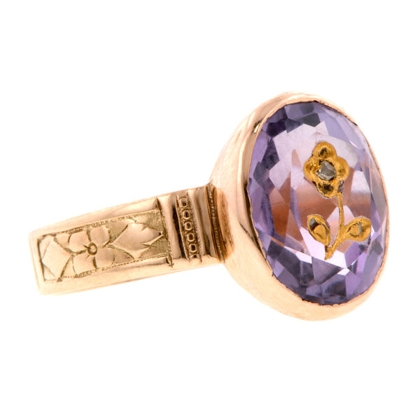 Victorian Amethyst & Rose Cut Ring:: Doyle & Doyle