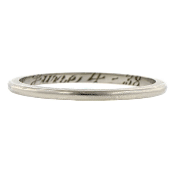 Vintage Wedding Band sold by Doyle & Doyle vintage and antique jewelry boutique.
