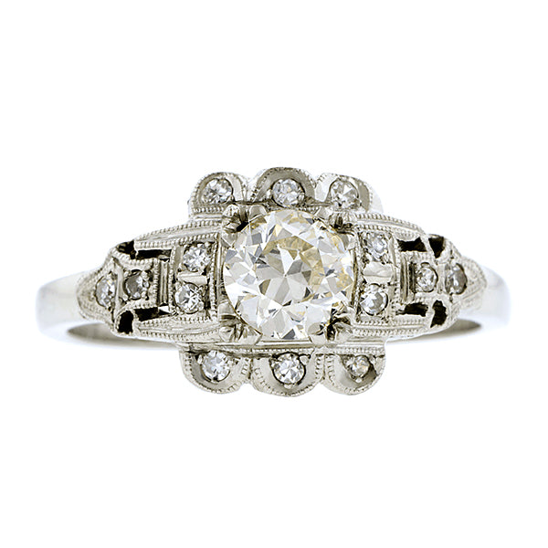 Vintage Diamond Engagement Ring, Old Euro 0.43ct:: Doyle & Doyle