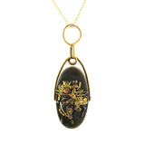 Antique Shakudo Kashira Pendant:: Doyle & Doyle