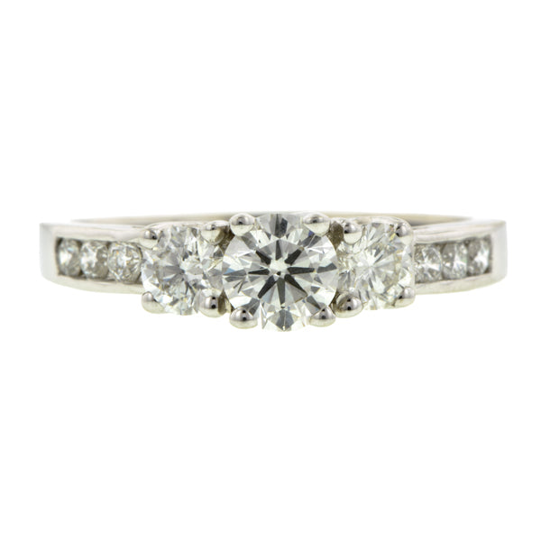 Vintage Solitaire Diamond Engagement Ring, RBC 0.28ct::Doyle & Doyle