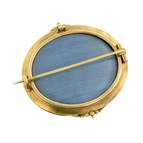 Antique Engraved Star Rose Cut Pin:: Doyle & Doyle