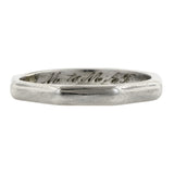 Vintage Platinum Wedding Band Ring sold by Doyle & Doyle vintage and antique jewelry boutique.