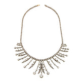 Victorian Old European Diamond Fringe Necklace sold by Doyle and Doyle an antique and vintage jewelry boutique