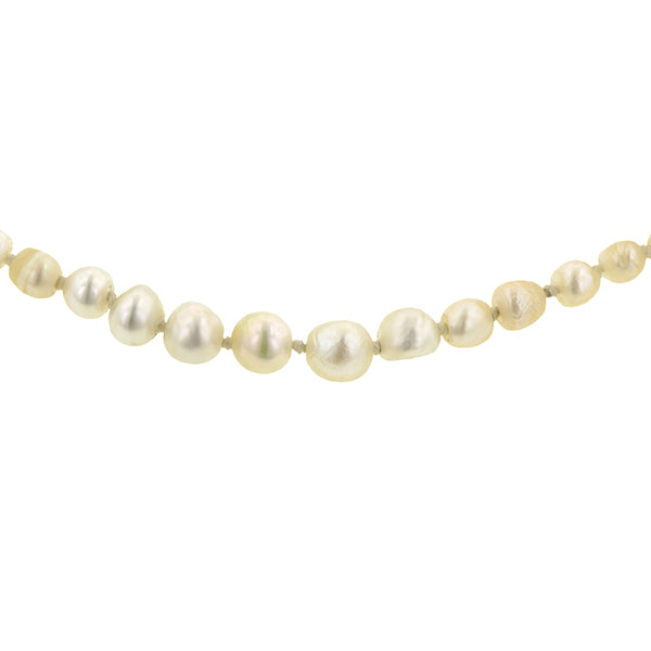 Antique Natural Pearl Strand Necklace:: Doyle & Doyle