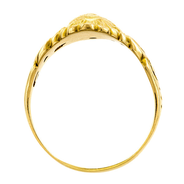 Antique Lion Diamond Ring:: Doyle & Doyle