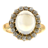 Antique Moonstone & Diamond Ring:: Doyle & Doyle