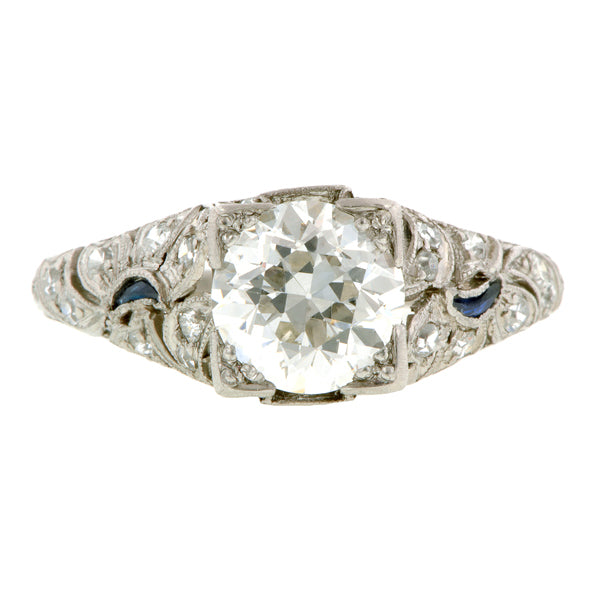 Art Deco Engagement Ring, RBC 1.57ct:: Doyle & Doyle