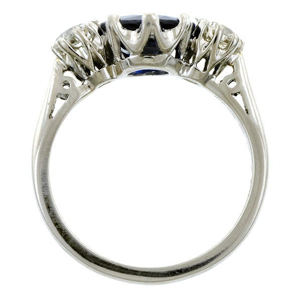 Estate Sapphire & Diamond Ring:: Doyle & Doyle