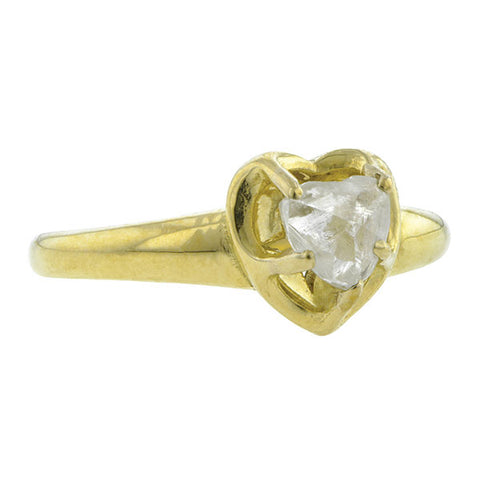 Natural Heart Shaped Diamond Crystal Ring- Heirloom by Doyle & Doyle::