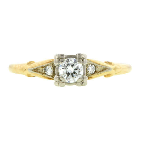 Vintage Engagement Ring, RBC 0.21ct::Doyle & Doyle