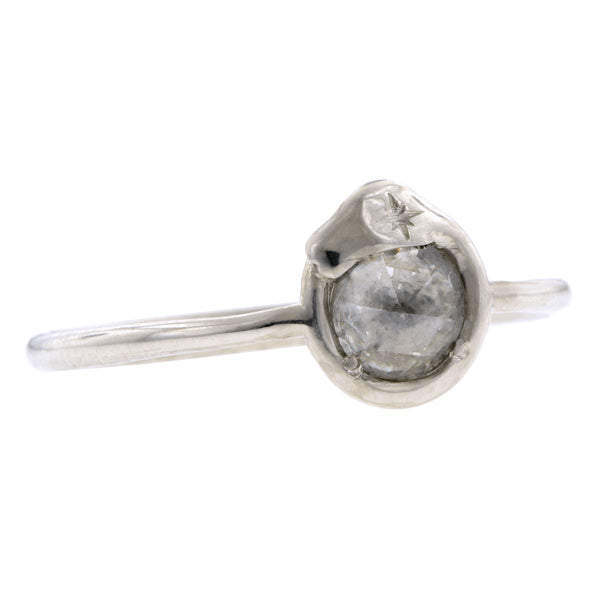 Ouroboros Snake Frame Rose Cut Diamond Ring- Heirloom by Doyle & Doyle::