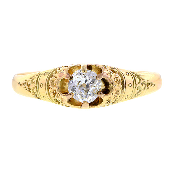 Victorian Diamond Engagement Ring, Old Mine 0.25ct:: Doyle & Doyle