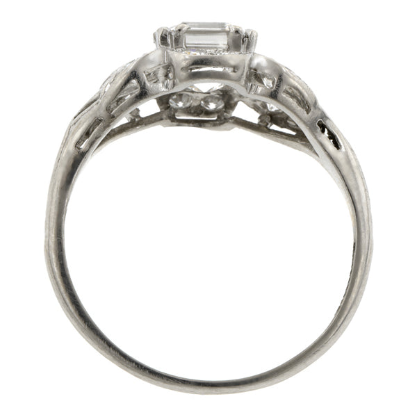 Vintage Engagement Ring, Asscher cut 1.00ct::Doyle & Doyle