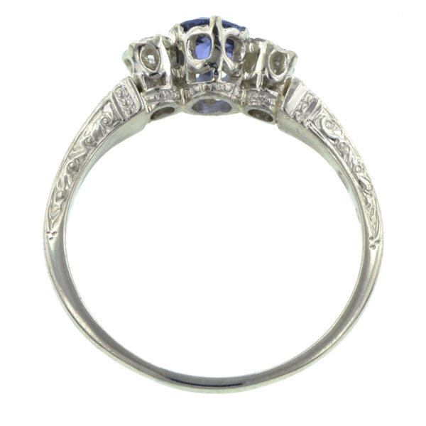 Vintage Sapphire & Diamond Ring:: Doyle & Doyle
