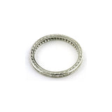 Contemporary ring: a Platinum French Cut Baguette Diamond Band sold by Doyle & Doyle vintage and antique jewelry boutique.