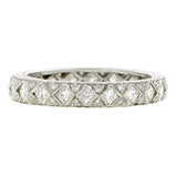 French Cut & Round Diamond Eternity Wedding Band Ring, from Doyle & Doyle jewelry