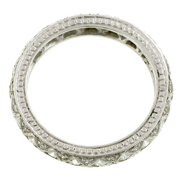 French Cut & Round Diamond Eternity Wedding Band Ring, from Doyle & Doyle jewelry